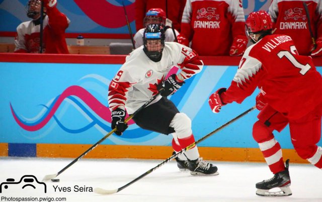 Photo hockey match Denmark - Canada le 19/01/2020