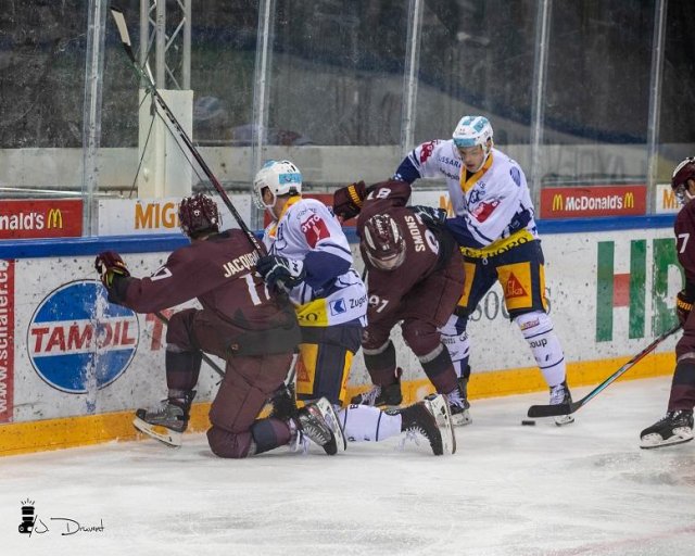 Photo hockey match Genève - Zug le 04/09/2020