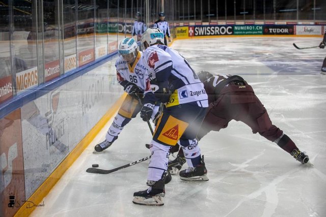 Photo hockey match Genève - Zug le 04/09/2020