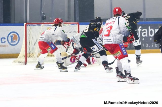 Photo hockey match Rouen - Grenoble  le 09/10/2020