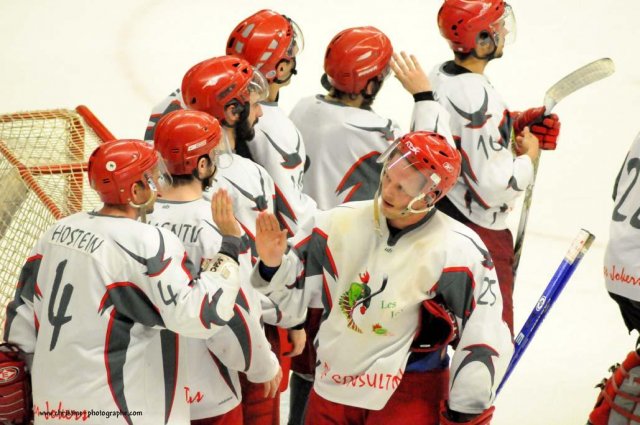 Photo hockey match Caen  - Cergy-Pontoise le 18/04/2009