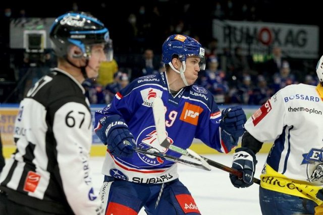 Photo hockey match Zürich - Zug le 22/10/2020