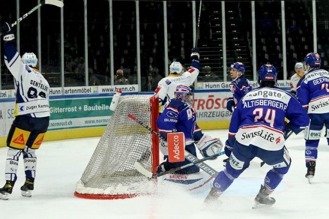 Photo hockey match Zürich - Zug le 22/10/2020