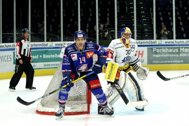 Photo hockey match Zürich - Zug le 22/10/2020