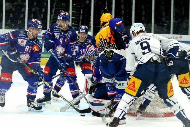 Photo hockey match Zürich - Zug le 22/10/2020