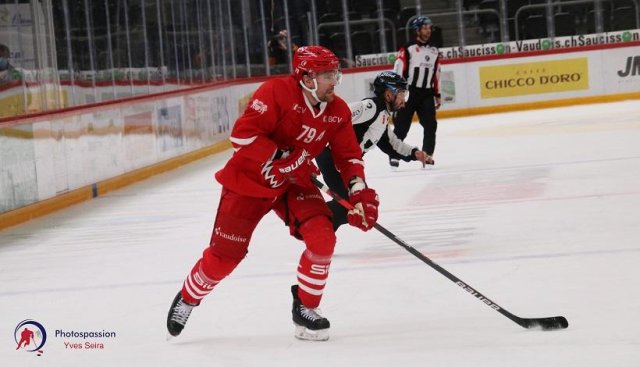 Photo hockey match Lausanne - Bern le 08/12/2020