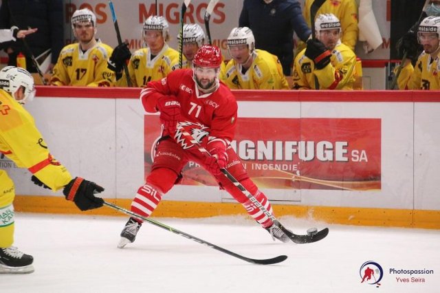 Photo hockey match Lausanne - Bern le 08/12/2020