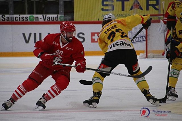Photo hockey match Lausanne - Bern le 08/12/2020