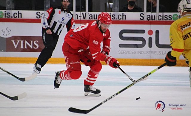 Photo hockey match Lausanne - Bern le 08/12/2020