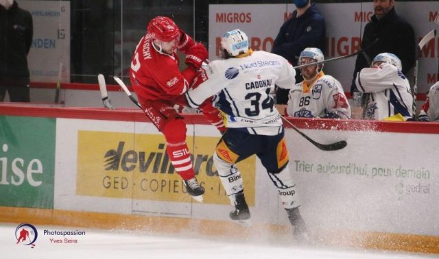 Photo hockey match Lausanne - Zug le 16/12/2020