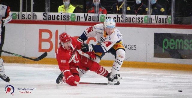 Photo hockey match Lausanne - Zug le 16/12/2020