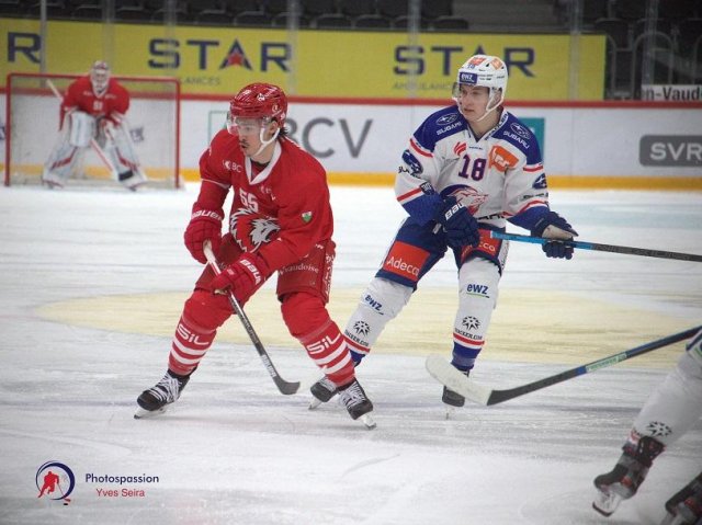 Photo hockey match Lausanne - Zürich le 18/12/2020