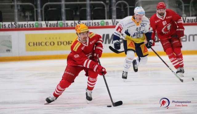 Photo hockey match Lausanne - Zug le 02/02/2021