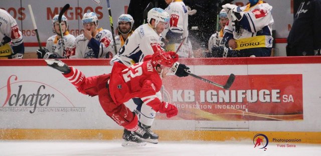 Photo hockey match Lausanne - Zug le 02/02/2021