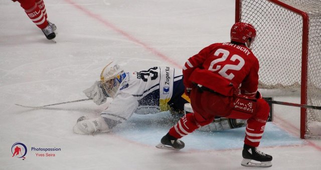 Photo hockey match Lausanne - Zug le 02/02/2021