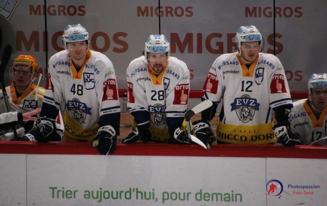 Photo hockey match Lausanne - Zug le 02/02/2021