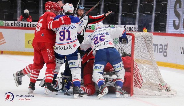 Photo hockey match Lausanne - Zürich le 05/03/2021