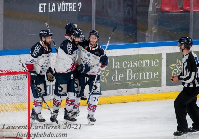 Photo hockey match Grenoble  - Angers  le 11/03/2021