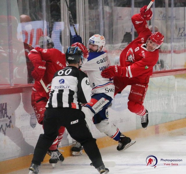 Photo hockey match Lausanne - Zürich le 13/04/2021