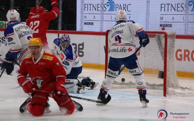 Photo hockey match Lausanne - Zürich le 21/04/2021