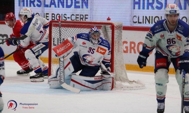 Photo hockey match Lausanne - Zürich le 21/04/2021