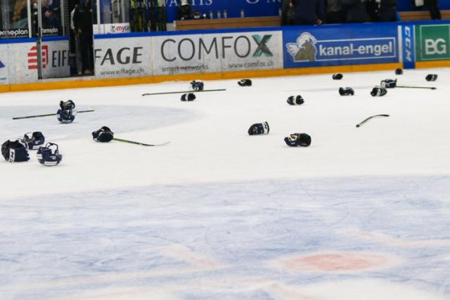 Photo hockey match Zug - Genève le 07/05/2021