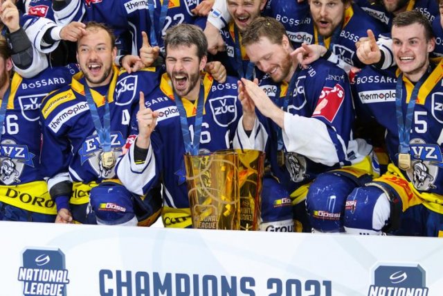 Photo hockey match Zug - Genève le 07/05/2021