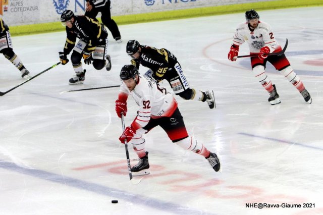 Photo hockey match Nice - Rouen le 24/09/2021