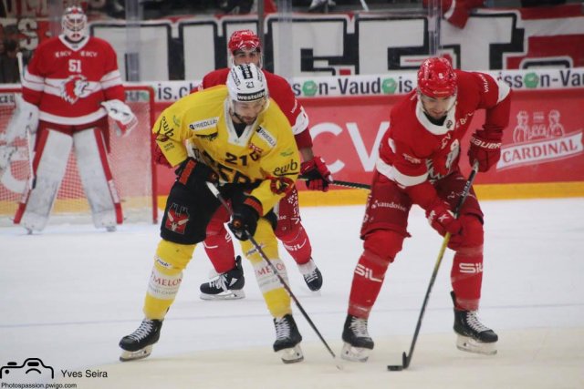Photo hockey match Lausanne - Bern le 28/09/2021