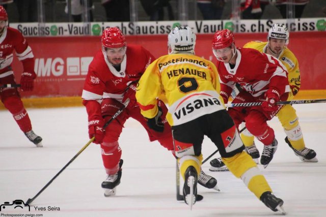 Photo hockey match Lausanne - Bern le 28/09/2021