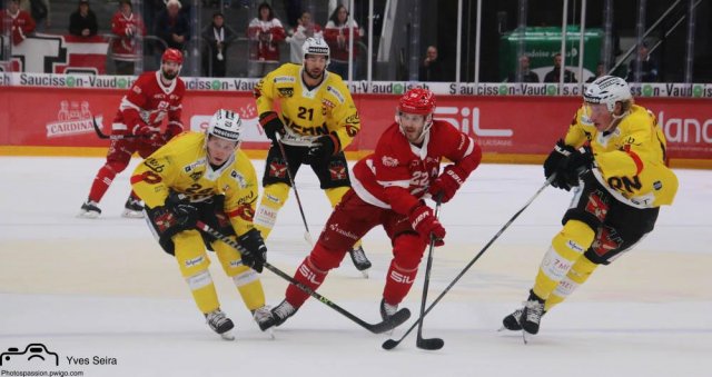 Photo hockey match Lausanne - Bern le 28/09/2021