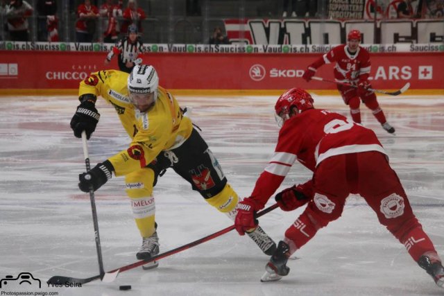 Photo hockey match Lausanne - Bern le 28/09/2021