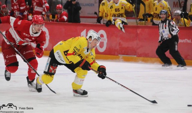 Photo hockey match Lausanne - Bern le 28/09/2021