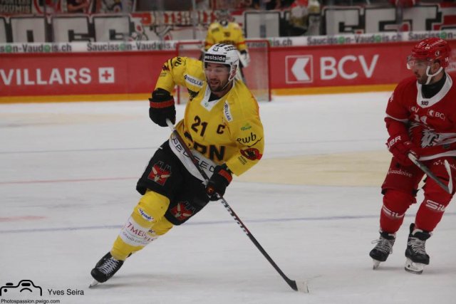 Photo hockey match Lausanne - Bern le 28/09/2021