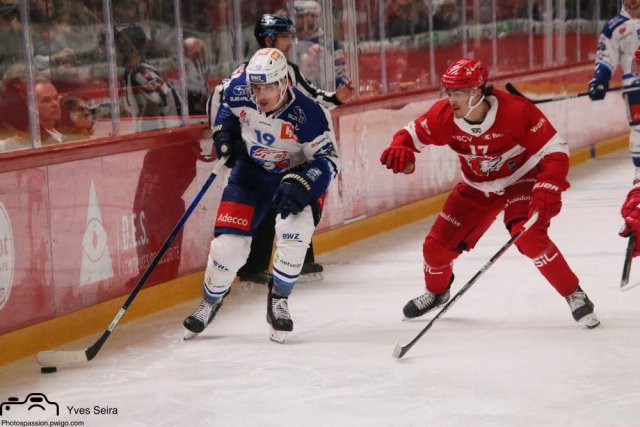 Photo hockey match Lausanne - Zürich le 01/10/2021