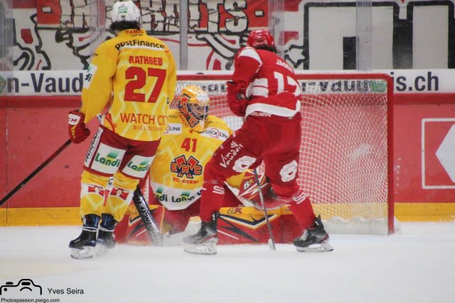 Photo hockey match Lausanne - Bienne le 24/10/2021