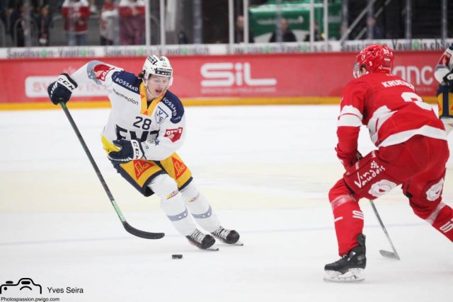 Photo hockey match Lausanne - Zug le 26/10/2021
