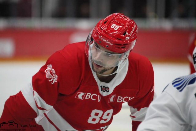 Photo hockey match Lausanne - Zug le 26/10/2021