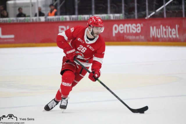Photo hockey match Lausanne - Zug le 26/10/2021