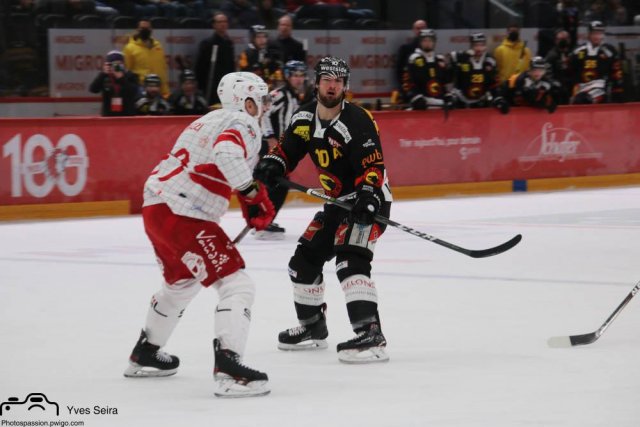 Photo hockey match Lausanne - Bern le 27/11/2021