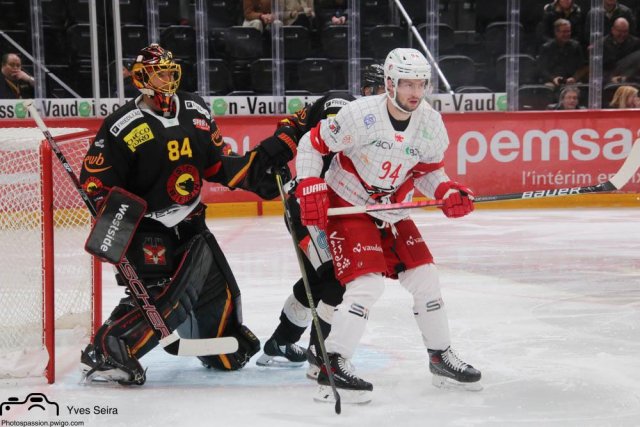 Photo hockey match Lausanne - Bern le 27/11/2021