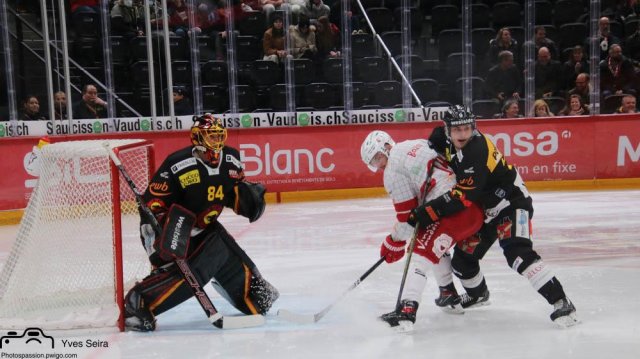 Photo hockey match Lausanne - Bern le 27/11/2021