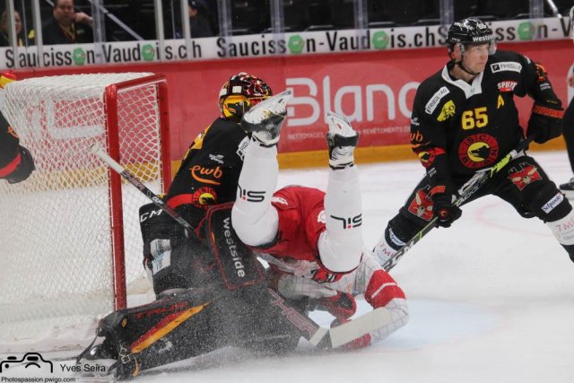Photo hockey match Lausanne - Bern le 27/11/2021