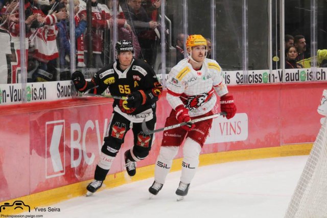 Photo hockey match Lausanne - Bern le 27/11/2021