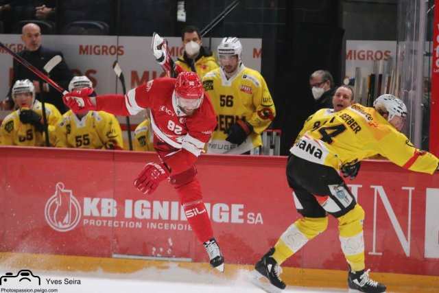 Photo hockey match Lausanne - Bern le 14/01/2022