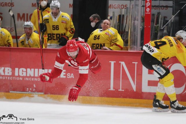 Photo hockey match Lausanne - Bern le 14/01/2022