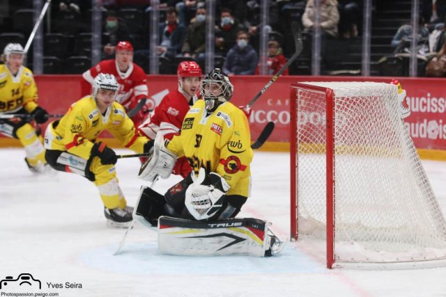 Photo hockey match Lausanne - Bern le 14/01/2022