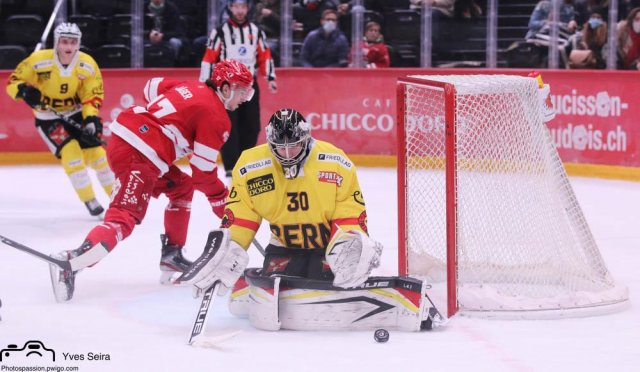 Photo hockey match Lausanne - Bern le 14/01/2022