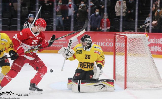 Photo hockey match Lausanne - Bern le 14/01/2022