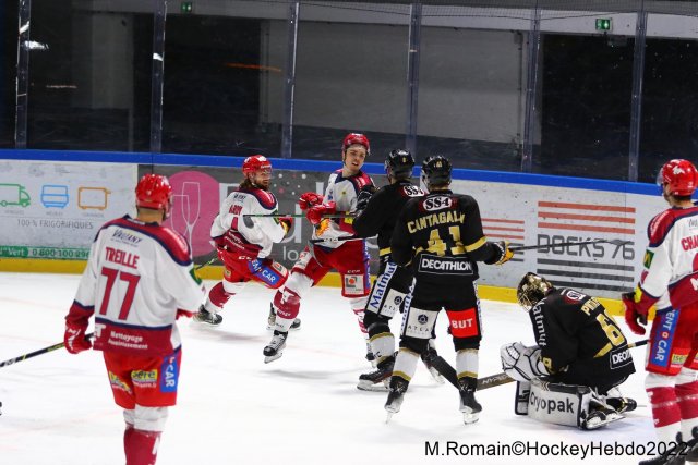 Photo hockey match Rouen - Grenoble  le 29/01/2022